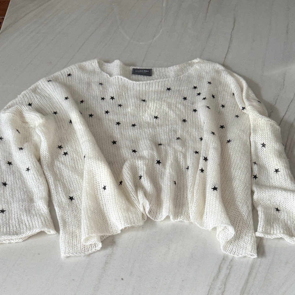 Wooden Ships Ivory Knit Pullover M/L Brand new!